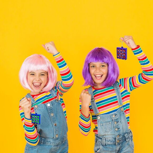 24 Packs Tic-Tac-Toe Keychain Game Pendant Mini Portable Pocket Board Games - Picture 3 of 7